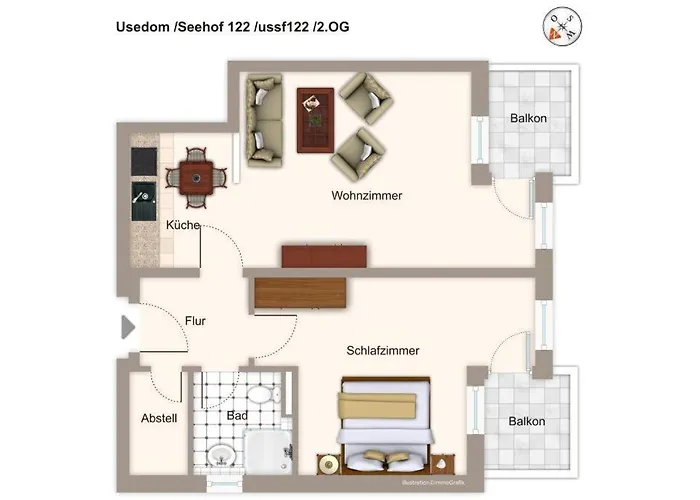 Daire Seehof Seehof 122 Heringsdorf